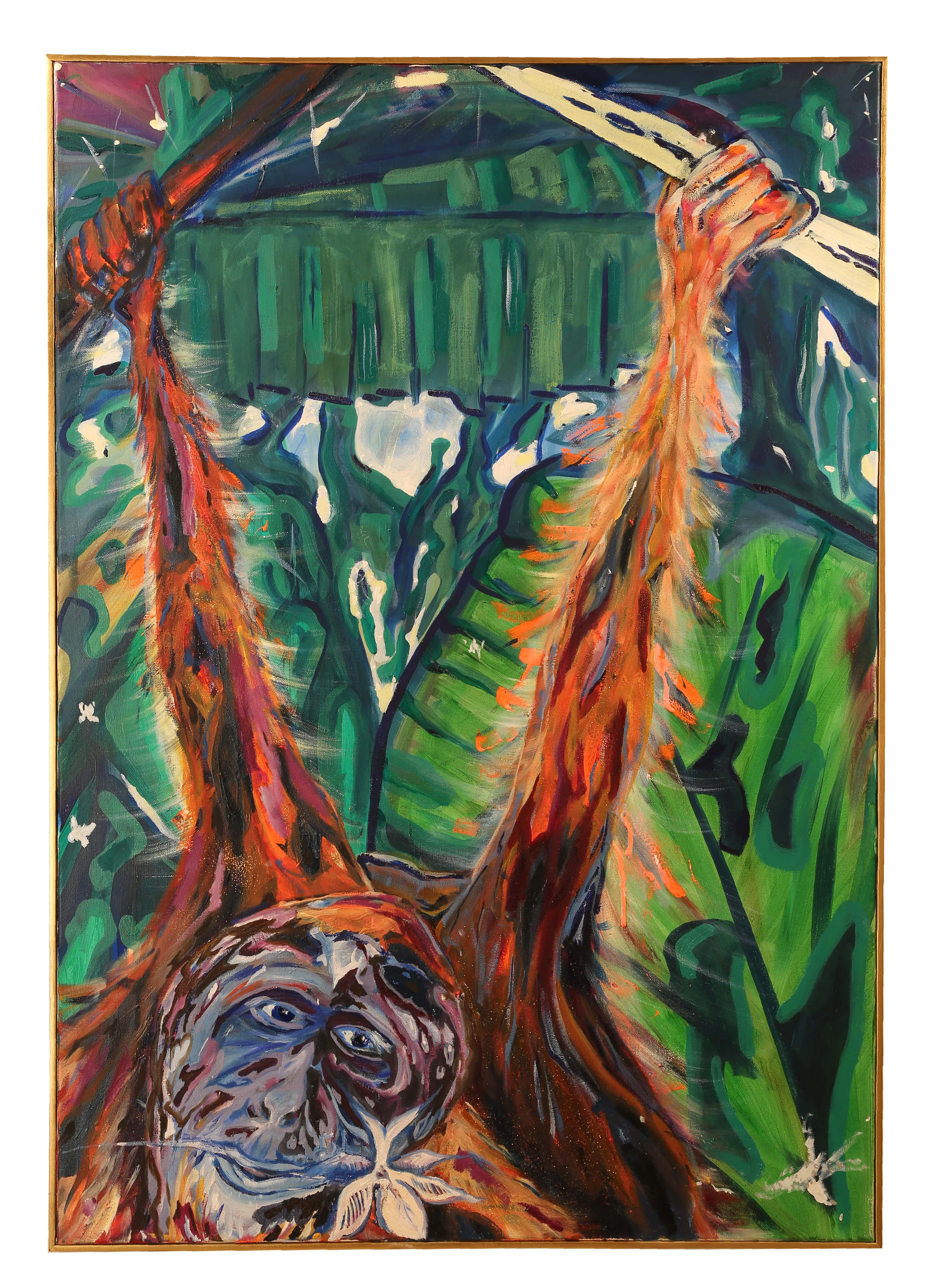 Orangutan Silk Shawl