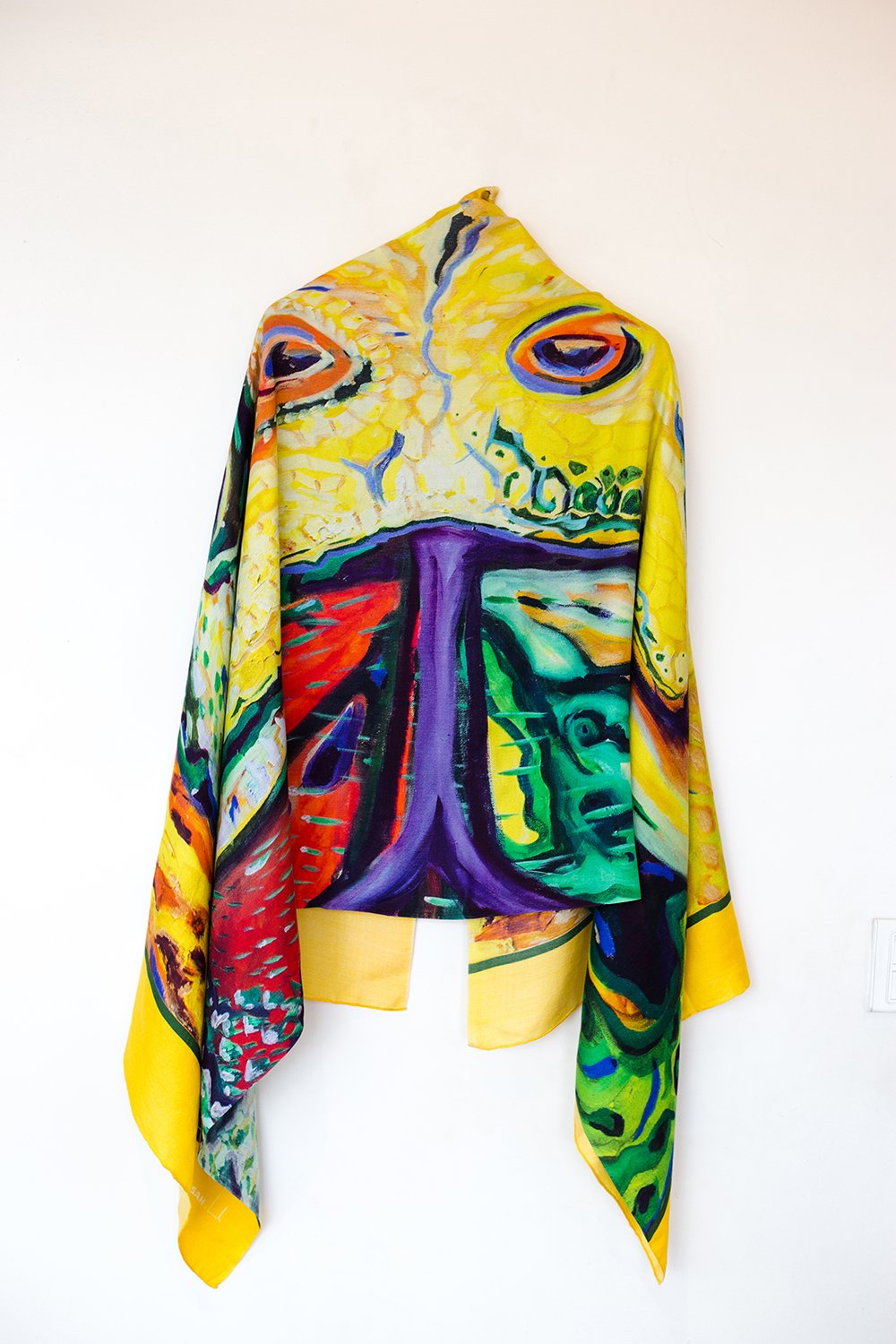 Gohoro-Monitor Lizard Silk Shawl