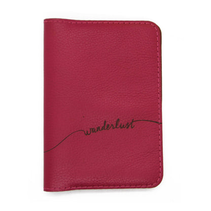 Wanderlust - Pink Passport Sleeve