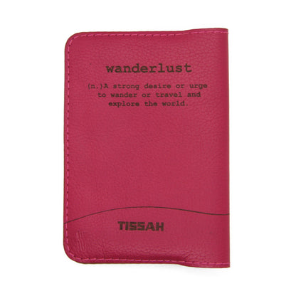 Wanderlust - Pink Passport Sleeve