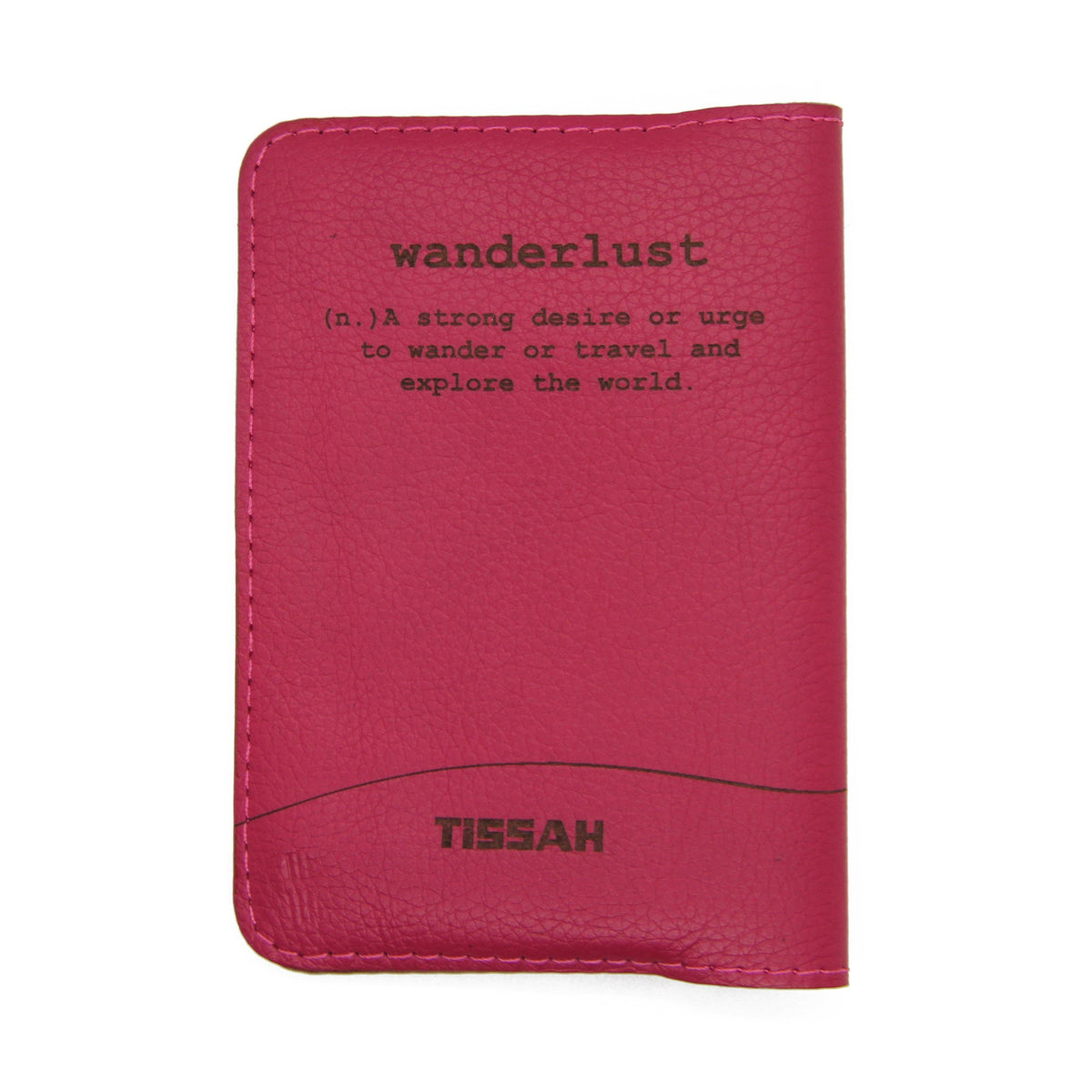Wanderlust - Pink Passport Sleeve