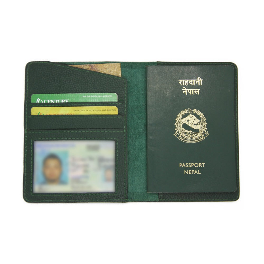 Kathmandu - Green Passport Cover