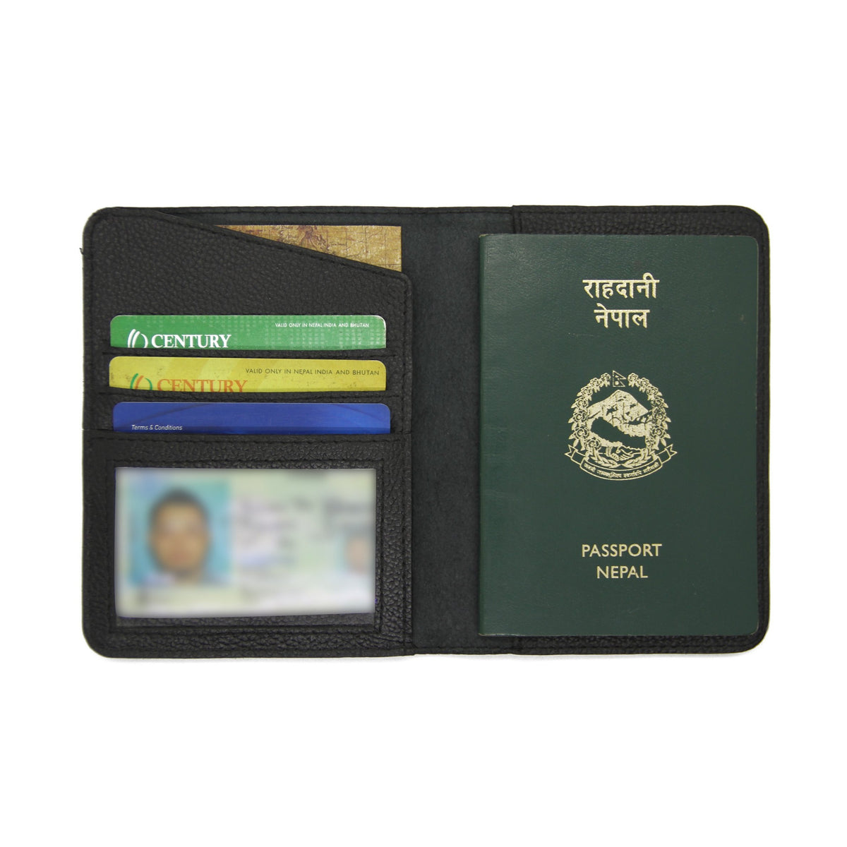 Kathmandu - Black Passport Cover