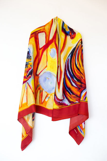 Bagh-Tiger Silk Shawl