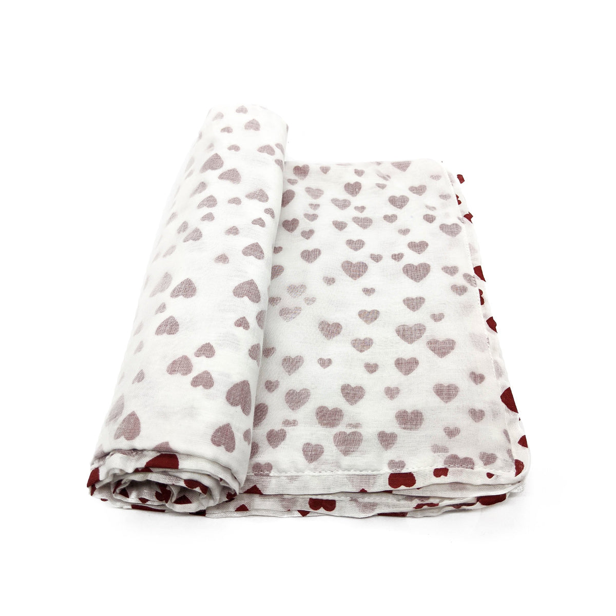 Baby Blanket - Red Hearts
